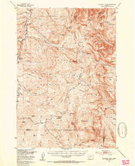 Monument Ridge Montana Historical topographic map, 1:62500 scale, 15 X 15 Minute, Year 1950