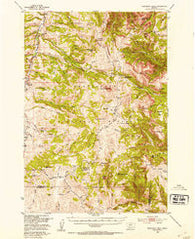 Monument Ridge Montana Historical topographic map, 1:62500 scale, 15 X 15 Minute, Year 1950