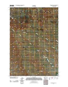 Monument Hill Montana Historical topographic map, 1:24000 scale, 7.5 X 7.5 Minute, Year 2011