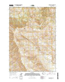 Monument Hill Montana Current topographic map, 1:24000 scale, 7.5 X 7.5 Minute, Year 2014