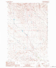 Moonlight Creek Montana Historical topographic map, 1:24000 scale, 7.5 X 7.5 Minute, Year 1983