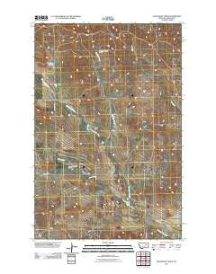 Moonlight Creek Montana Historical topographic map, 1:24000 scale, 7.5 X 7.5 Minute, Year 2011