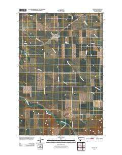 Moore Montana Historical topographic map, 1:24000 scale, 7.5 X 7.5 Minute, Year 2011