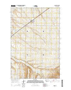 Moore Montana Current topographic map, 1:24000 scale, 7.5 X 7.5 Minute, Year 2014