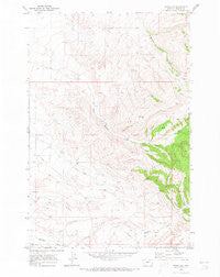 Moore SW Montana Historical topographic map, 1:24000 scale, 7.5 X 7.5 Minute, Year 1970