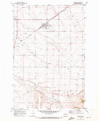 Moore Montana Historical topographic map, 1:24000 scale, 7.5 X 7.5 Minute, Year 1970