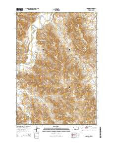 Moorhead Montana Current topographic map, 1:24000 scale, 7.5 X 7.5 Minute, Year 2014
