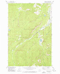 Moose Lake Montana Historical topographic map, 1:24000 scale, 7.5 X 7.5 Minute, Year 1974