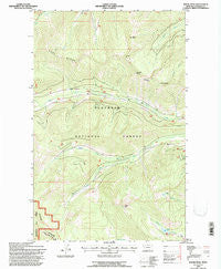 Moose Peak Montana Historical topographic map, 1:24000 scale, 7.5 X 7.5 Minute, Year 1994