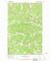 Moose Peak Montana Historical topographic map, 1:24000 scale, 7.5 X 7.5 Minute, Year 1966