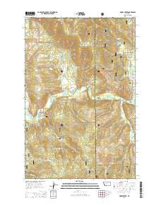 Moose Creek Montana Current topographic map, 1:24000 scale, 7.5 X 7.5 Minute, Year 2014