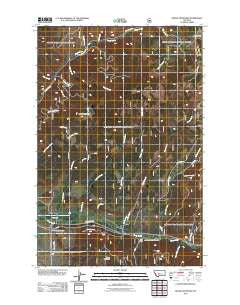 Moose Mountain Montana Historical topographic map, 1:24000 scale, 7.5 X 7.5 Minute, Year 2011