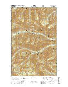 Moose Peak Montana Current topographic map, 1:24000 scale, 7.5 X 7.5 Minute, Year 2014