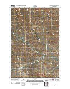 Morehouse Creek Montana Historical topographic map, 1:24000 scale, 7.5 X 7.5 Minute, Year 2011