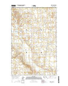 Morgan Montana Current topographic map, 1:24000 scale, 7.5 X 7.5 Minute, Year 2014