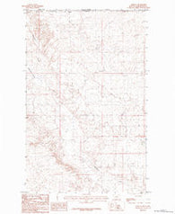 Morgan Montana Historical topographic map, 1:24000 scale, 7.5 X 7.5 Minute, Year 1984