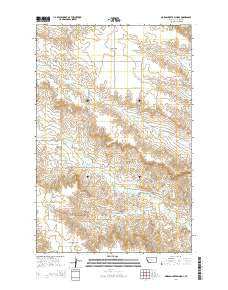Morgan Creek School Montana Current topographic map, 1:24000 scale, 7.5 X 7.5 Minute, Year 2014