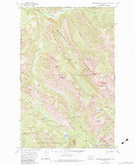 Morningstar Mountain Montana Historical topographic map, 1:24000 scale, 7.5 X 7.5 Minute, Year 1968