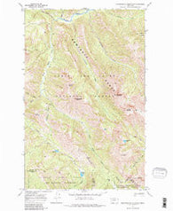 Morningstar Mountain Montana Historical topographic map, 1:24000 scale, 7.5 X 7.5 Minute, Year 1968