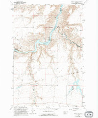 Morony Dam Montana Historical topographic map, 1:24000 scale, 7.5 X 7.5 Minute, Year 1965