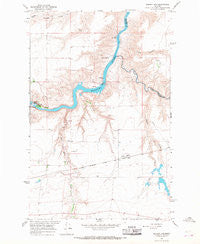 Morony Dam Montana Historical topographic map, 1:24000 scale, 7.5 X 7.5 Minute, Year 1965