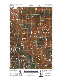 Morrell Lake Montana Historical topographic map, 1:24000 scale, 7.5 X 7.5 Minute, Year 2011