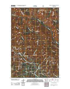 Morrell Mountain Montana Historical topographic map, 1:24000 scale, 7.5 X 7.5 Minute, Year 2011