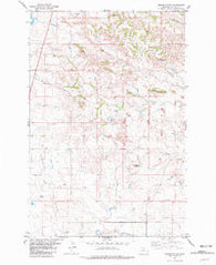 Morris Butte Montana Historical topographic map, 1:24000 scale, 7.5 X 7.5 Minute, Year 1981