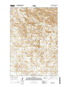 Morris Butte Montana Current topographic map, 1:24000 scale, 7.5 X 7.5 Minute, Year 2014