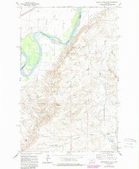 Mortarstone Bluff Montana Historical topographic map, 1:24000 scale, 7.5 X 7.5 Minute, Year 1972