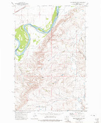 Mortarstone Bluff Montana Historical topographic map, 1:24000 scale, 7.5 X 7.5 Minute, Year 1972
