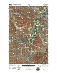 Mosby Montana Historical topographic map, 1:24000 scale, 7.5 X 7.5 Minute, Year 2011