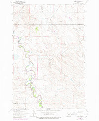 Mosby SE Montana Historical topographic map, 1:24000 scale, 7.5 X 7.5 Minute, Year 1962
