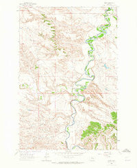 Mosby Montana Historical topographic map, 1:24000 scale, 7.5 X 7.5 Minute, Year 1962