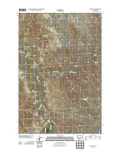 Mosby SE Montana Historical topographic map, 1:24000 scale, 7.5 X 7.5 Minute, Year 2011