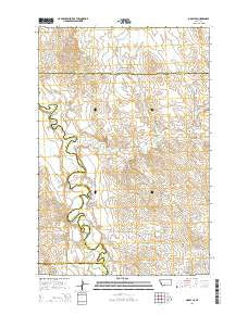 Mosby SE Montana Current topographic map, 1:24000 scale, 7.5 X 7.5 Minute, Year 2014