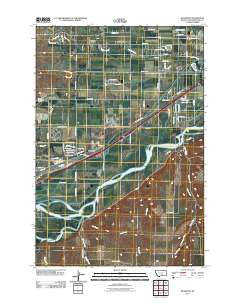 Mossmain Montana Historical topographic map, 1:24000 scale, 7.5 X 7.5 Minute, Year 2011