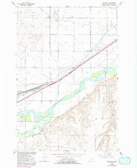 Mossmain Montana Historical topographic map, 1:24000 scale, 7.5 X 7.5 Minute, Year 1956