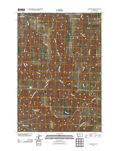 Mossmain SW Montana Historical topographic map, 1:24000 scale, 7.5 X 7.5 Minute, Year 2011