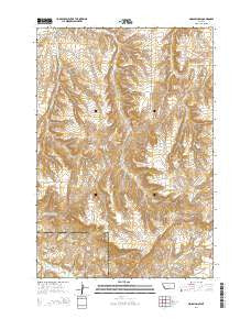 Mossmain SW Montana Current topographic map, 1:24000 scale, 7.5 X 7.5 Minute, Year 2014