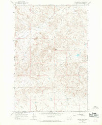 Mother Butte Montana Historical topographic map, 1:24000 scale, 7.5 X 7.5 Minute, Year 1965