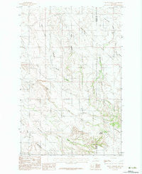 Mount Antelope Montana Historical topographic map, 1:24000 scale, 7.5 X 7.5 Minute, Year 1983
