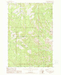 Mount Blackmore Montana Historical topographic map, 1:24000 scale, 7.5 X 7.5 Minute, Year 1988
