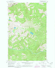 Mount Bradley Montana Historical topographic map, 1:24000 scale, 7.5 X 7.5 Minute, Year 1958