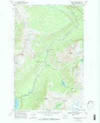 Mount Cannon Montana Historical topographic map, 1:24000 scale, 7.5 X 7.5 Minute, Year 1968