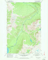 Mount Cannon Montana Historical topographic map, 1:24000 scale, 7.5 X 7.5 Minute, Year 1968