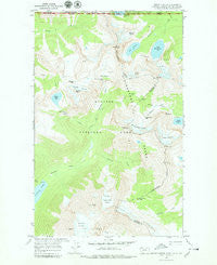 Mount Carter Montana Historical topographic map, 1:24000 scale, 7.5 X 7.5 Minute, Year 1968