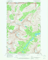 Mount Cleveland Montana Historical topographic map, 1:24000 scale, 7.5 X 7.5 Minute, Year 1968
