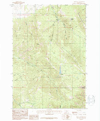 Mount Ellis Montana Historical topographic map, 1:24000 scale, 7.5 X 7.5 Minute, Year 1987