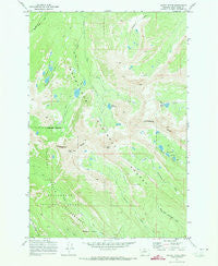 Mount Evans Montana Historical topographic map, 1:24000 scale, 7.5 X 7.5 Minute, Year 1971